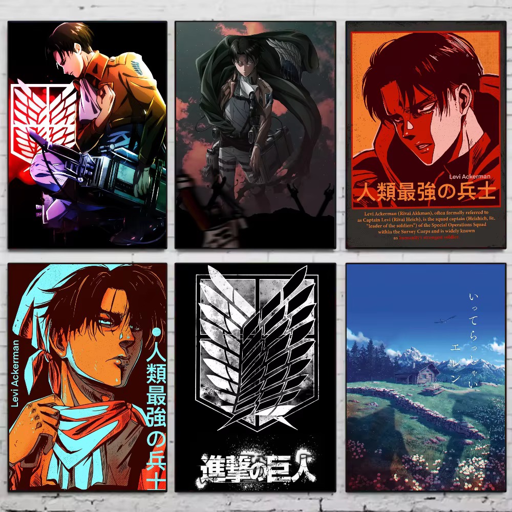 Photo Mosaic Print - ภาพวาดเพชร Attack On Titan เลวิล แอคเคอร์แมน