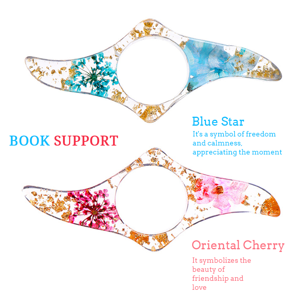 Dried Flower Bookmark - ประณีตดอกไม้แห้ง Thumb Book สนับสนุนหนังสือผู้ถืออ่านหนังสือสะดวก Bookmark หนังสืออุปกรณ์เสริมสําหรับสํานักงานโรงเรียน