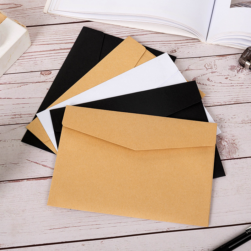 Wax Seal Letter Kit - บัตรเชิญซองจดหมาย B6 20ชิ้น/แพ็คเกจซองจดหมายกระดาษคราฟท์กระดาษเปล่าสำหรับธุรกิจสุดสร้างสรรค์