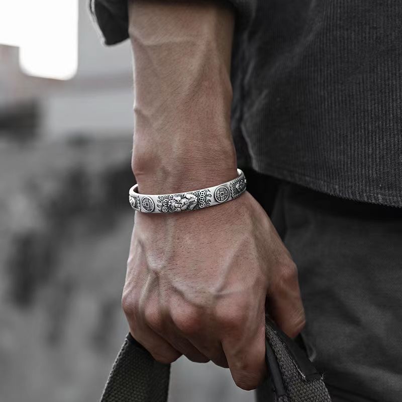 Coordinates Bracelet - คลาสสิก Retro จีนตำนาน Lucky Beast Pixiu