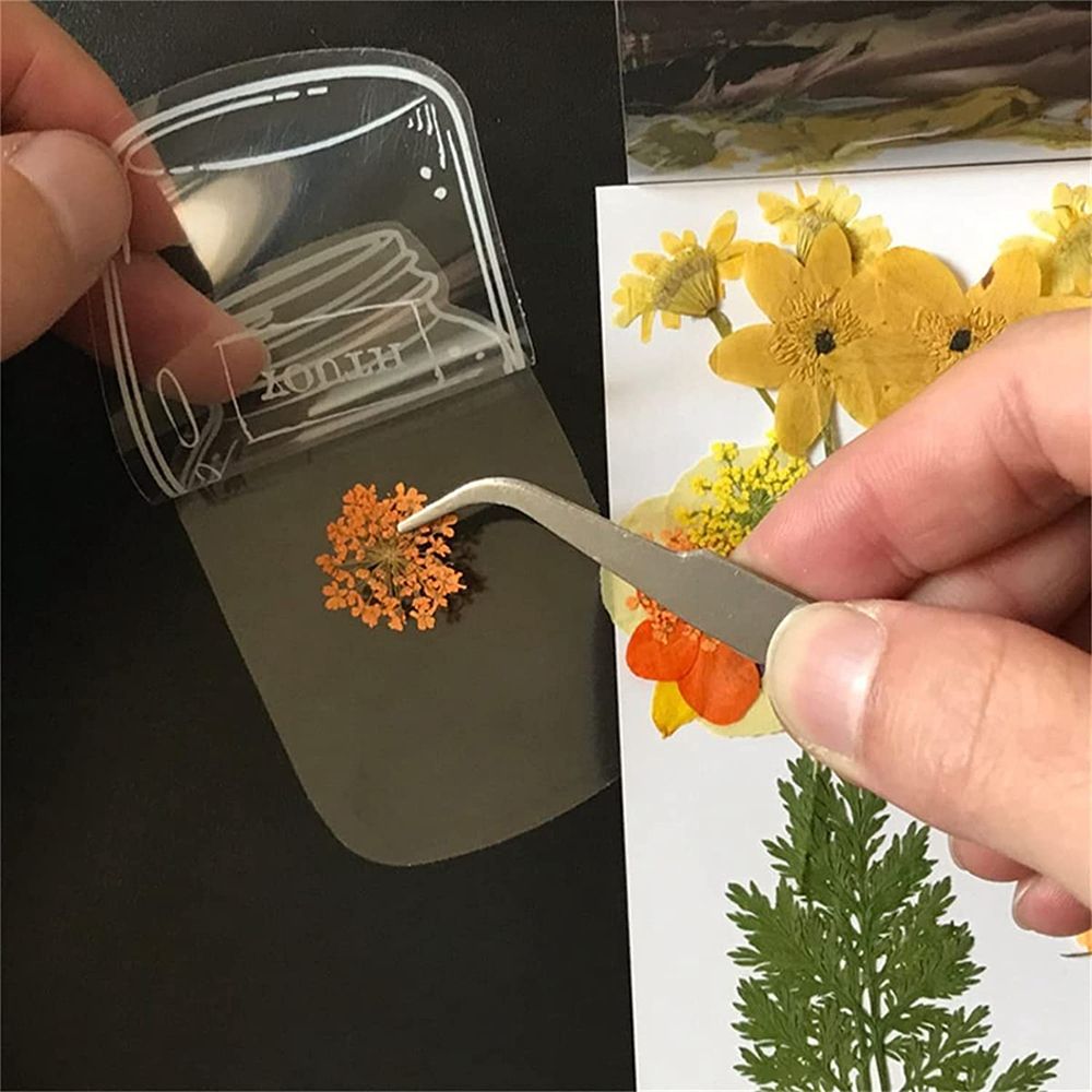 30ชิ้นที่ทำด้วยมือ DIY ใสดอกไม - Dried Flower Bookmark บทวิจารณ์และราคา