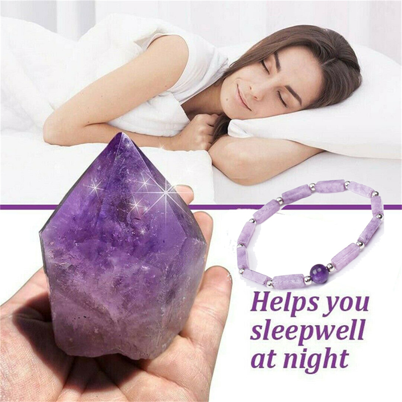 1ชิ้นสร้อยข้อมืออเมทิสต์ทำให้ร - Coordinates Bracelet บทวิจารณ์และราคา