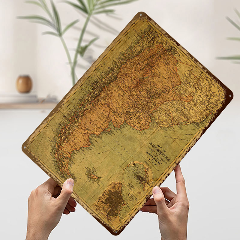 แผนที่อาร์เจนตินาวินเทจ โปสเตอ - Custom Map Poster บทวิจารณ์และราคา