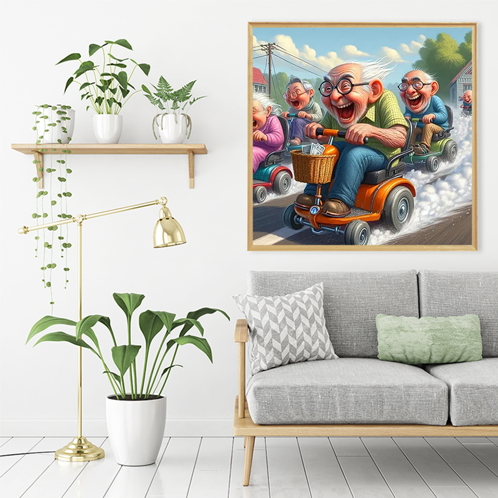 Momoart 5D DIY เพชรโมเสค Old M - Photo Mosaic Print บทวิจารณ์และราคา