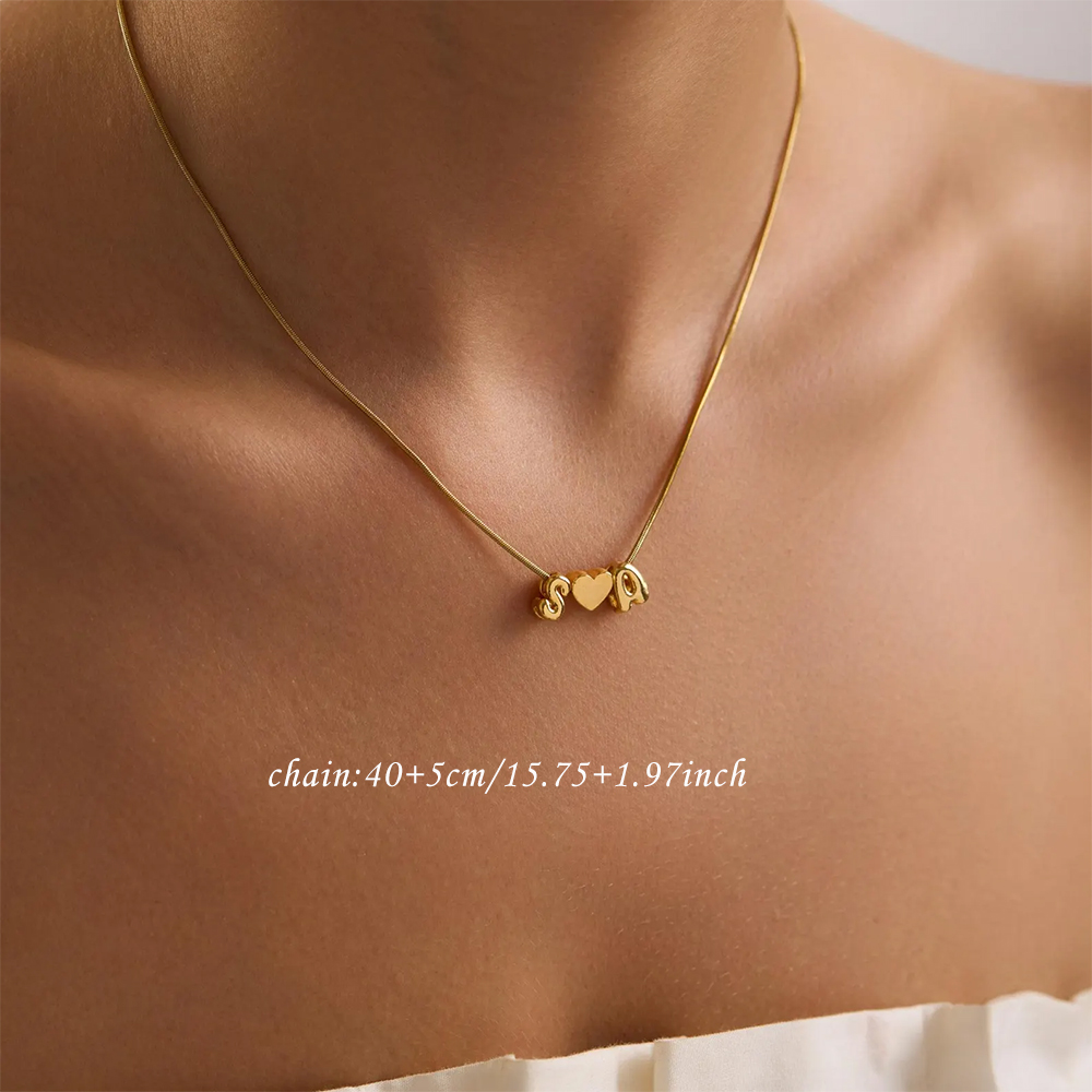 สร้อยคอจี้รูปหัวใจ 3 มิติ พร้อ - Name Necklace Custom บทวิจารณ์และราคา