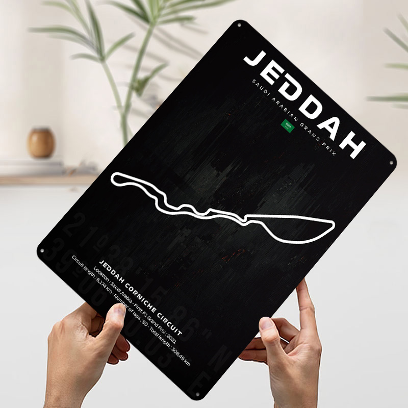 โปสเตอร์แผนที่สนามแข่งเจดดาห์  - Custom Map Poster บทวิจารณ์และราคา